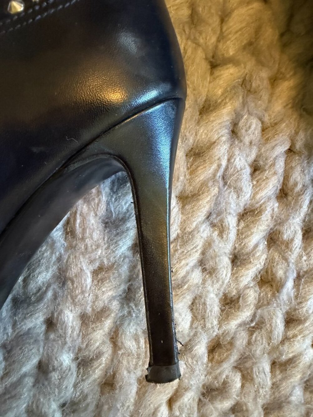 Saint Laurent Debbie Studded Leather Boots Yves Saint Laurent Size 36.5 - Picture 10 of 13